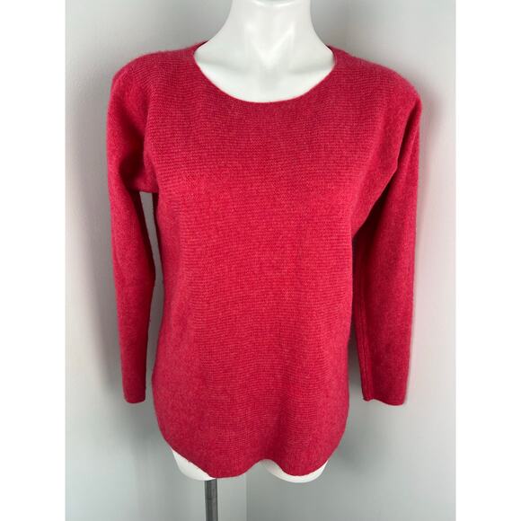 Max Studio 100% 2-Ply Cashmere Pullover Sweater in Pink Medium - Picture 1 of 4
